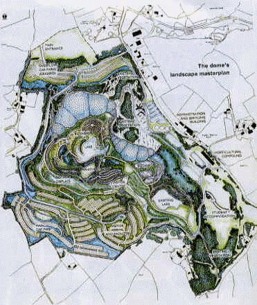 plan of Eden Project site
