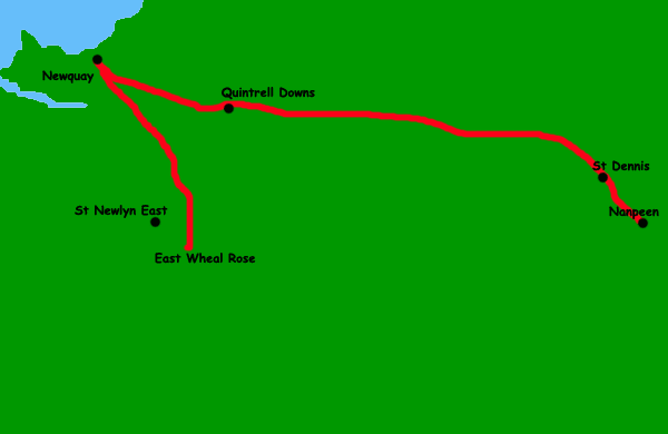 Newquay to East Wheal Rose Tramway
