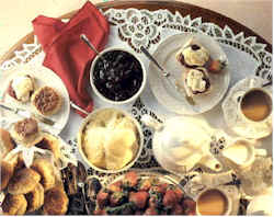 cornwall cornish clotted cream tea